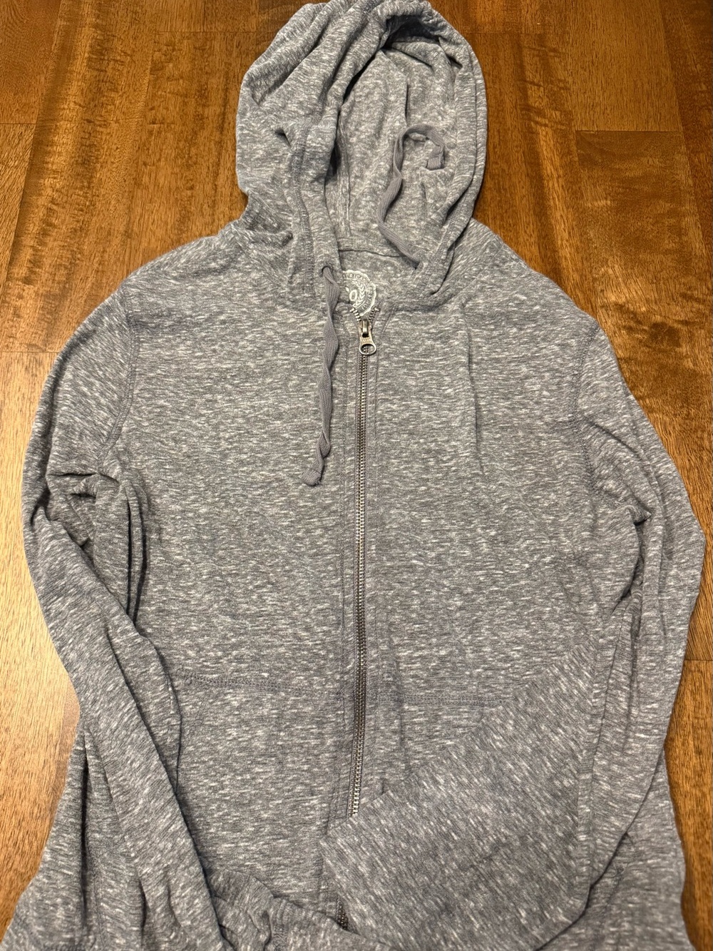 SO Heather Gray Zip-Up Hooded Sweater